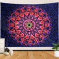 thumbnail image 3 of Póster hippie bohemio con luz negra en la oscuridad, colgante de pared para dormitorio, decoración estética de pared y habitación, 100x150cm, 3 of 5