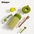 thumbnail image 5 of Sidagar 18 oz Green Plaid Ceramic Lined Insulated Tumbler with Straw and Leakproof Lid, 5 of 10