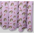 thumbnail image 6 of S4Sassy Purple Lhasa Apso & Bow Dog Decorative Waterproof Printed Shower Curtain Roller Hooks Drapes-60 x 70 Inch, 6 of 6