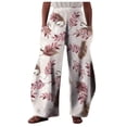 thumbnail image 2 of Lilgiuy Women's Spring And Autumn Print Sports Casual Home Pants Loose Sweatpants for Photoshoot Holiday Birthday, 2 of 5
