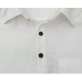 thumbnail image 6 of Atasi Men's Classic White Pathani Style Kurta Pajama Set Long Cotton Shirt-Small, 6 of 7