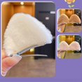 thumbnail image 2 of Bangs Hair Clip Plush for Cat Ears Hair Barrettes Animal Ears Hair Side Clips Cartoon Barrettes Hairstyle Accessories, 2 of 4