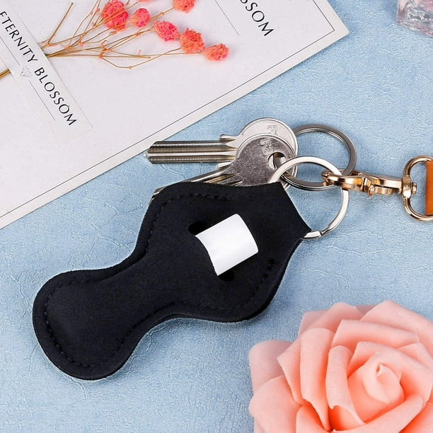 Neoprene lip shop balm holder