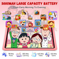 thumbnail image 6 of Kids Tablet, 10 inch Android 15 Tablet for Kids, 16GB+128GB Quad-Core Toddler Tablets with Shockproof Case, BT5.0, WiFi 5, Parental Control, Games, Dual Camera, 6 of 8