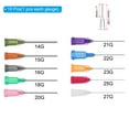 thumbnail image 2 of 10 Pcs Different Gauge 1 Inch Blunt Tip Dispensing Needles for Adhesive Glue, Multicolored, 2 of 5
