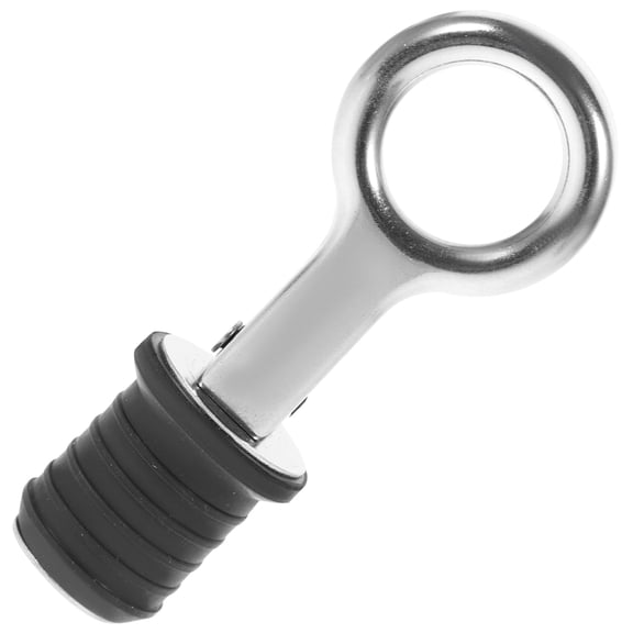 SILENRADAWN Durable Stainless Steel Marine Drain Plug Boat Snap Drain with Plated Silver Finish