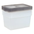 thumbnail image 7 of IRIS 58 Qt. Plastic Storage Bins with Lids, Stackable Storage Containers, Totes, 5 Pack, 7 of 7