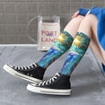 thumbnail image 3 of Lsque Colorful Winged Dolphin Printed Crew Socks Men's Women's LightWeight Thin Casual Calf Socks ,Knee High Socks,Cotton Socks, 3 of 9