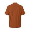 thumbnail image 4 of CCRFTGI Polo Shirts for Men Short Sleeve Casual Performance Moisture Wicking Quick Dry Men's Polo Shirts Golf Tennis Summer Shirts Plain Pique Polo Shirts Saffron M, 4 of 9