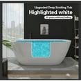 thumbnail image 5 of SOTUBX Free Standing Tub 65" Acrylic Freestanding Bathtub Matte White Soaking Bath Tub with Overflow and Chrome Anti-blockage Drain A07 Stand Alone tub, 5 of 9