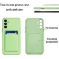 thumbnail image 6 of Compatible with Samsung A14 5g Case Silicone with Card Holder Black, for Samsung Galaxy A14 5g Phone Case Silicone Liquid Shockproof Protective Slim Cover (Green), 6 of 13
