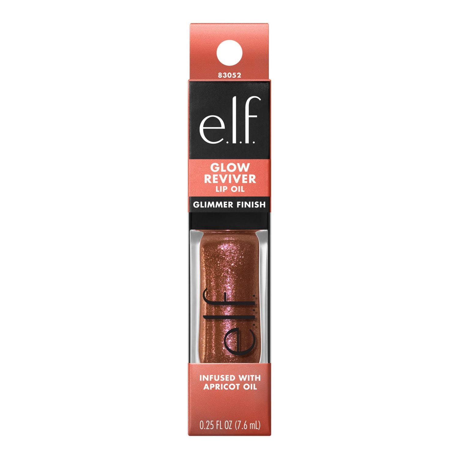 e.l.f. Cosmetics Huile à lèvres glow reviver fini miroir Scintillant et brillant, 7.6 mL