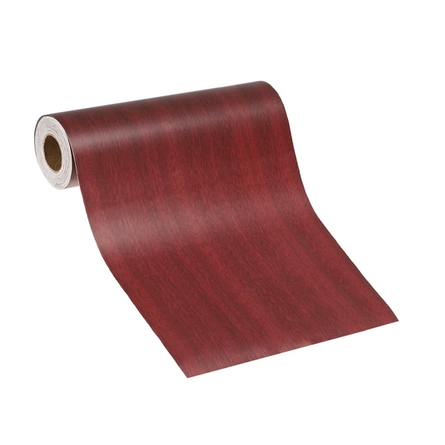 Uxcell Ruban de Réparation Grain de Bois Auto-Adhésif, Patch de Réparation Grain de Bois Réaliste Multi-Usage pour Meubles Noyer 33'x 8 Pouces
