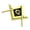 Gold, variant on Masonic Emblems 3D Car Sticker Strong Adhesive Reflect Cultural Personals Styles for Vehicle Decoration