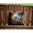 thumbnail image 2 of Boston Terrier Spooky Halloween Fabric Decorative Pillow 14 in x 14 in, 2 of 4