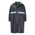 thumbnail image 2 of Qepwscx Long Hooded Raincoat Safety PVC Waterproof Emergency Rain Jacket Poncho for Men Adults XL_XXXXL, 2 of 6