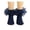 Navy, variant on Big Ruffle Ankle Socks Lace Frilly Cute Socks-Soft Cotton Girls Sock,Color:Navy,4-6 Years