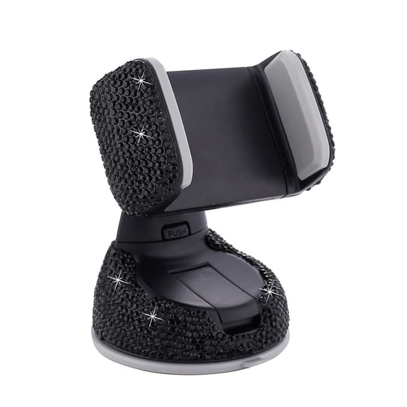 Cxtiy Soporte Para Teléfono De Coche, Ajustable, Fuerte, Pegajoso, Base De Ventilación De Aire Para Salpicadero De Coche, Soporte Para Teléfono Celular, Soporte De Ventosa De Diamante Giratorio (Negro
