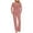 Watermelon Red, variant on Pitauce Women's Lounge Set, 2 Piece Crewneck Long Sleeve Tops Wide Leg Long Pants Outfits Casual Pleated Front Matching Pajama Sets with Pockets
