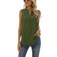 thumbnail image 1 of Txlixc - Camiseta sin mangas para mujer, color sólido para adultos, con ribete de encaje, sin mangas, con cuello en V, chaleco suelto Txlixc Moda, 1 of 4