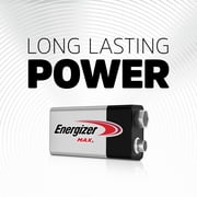 2 Energizer Max 9V 9 Volt E522 Alkaline Battery