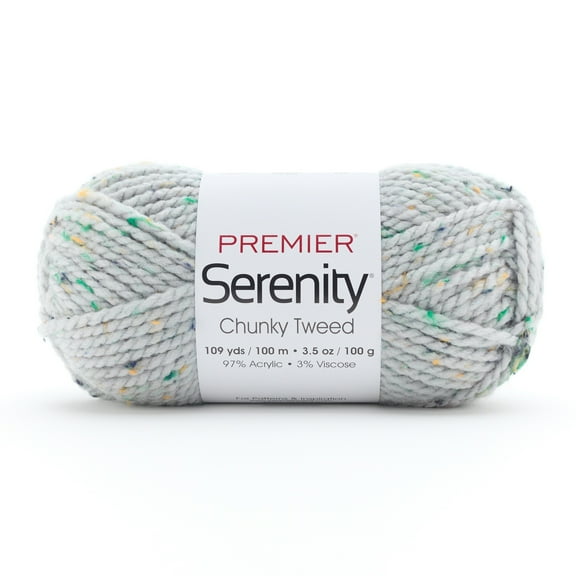 Premier Serenity Chunky Tweed Yarn-Fog