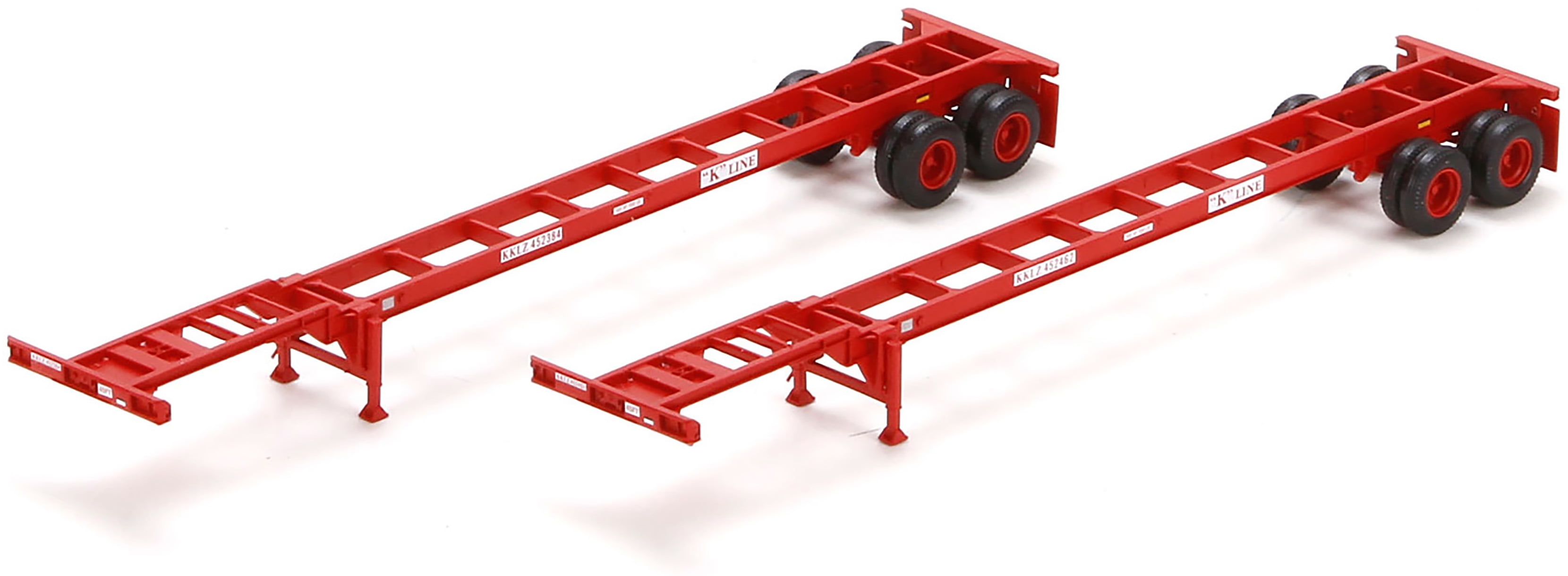 Athearn HO Scale 45' Intermodal Container Trailer Chassis KLine (2