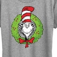 thumbnail image 3 of The Cat in the Hat - Cat Wreath - Women's Short Sleeve Graphic T-Shirt, 3 of 5