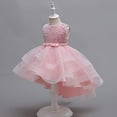 thumbnail image 3 of Otqutp Wedding Dress for Flower Girls Girls Sequins Puffy Yarn Trailing Dress Princess Dress Gowns Dresses Piano Performance Dresses 3-11 Years(Pink,4-5 Years), 3 of 4