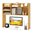 thumbnail image 1 of Costway 3-Tier Desktop Bookshelf with 6 Shelves Desk Organizer for Computer Desk Beige, 1 of 10