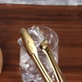 thumbnail image 3 of HOKARUA 4 Pcs 15CM Stainless Steel Mini Food Serving Tongs Practical Ice Cube Tongs Bread Clip Home Bar Supplies (YH53-B, Golden), 3 of 11