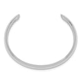thumbnail image 2 of Sterling Silver Bracelet Childrens Girl's 6 mm ined Polished & Domed Children's Cuff Bangle, 2 of 4