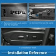 thumbnail image 6 of Unique Bargains Seat Heating Button Control Switch No.6M2T19K314AC for Ford Galaxy MK 3 S-MAX 2006-2015 Plastic Black, 6 of 6
