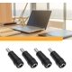 thumbnail image 1 of Enchufe hembra de 5,5 mm x 2,1 mm a conector macho de 5,5 mm x 2,5 mm Conectores convertidores de adaptador de corriente CC para aplicaciones de cámara CCTV 10pcsblack ShuxiuWang 9024735563198, 1 of 1