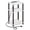 Marble White Black, variant on Just 3-Tier Turn-N-Tube End Table / Side Table / Night Stand / Bedside Table with Plastic Poles, 1-Pack, Americano/Black