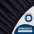 thumbnail image 3 of Twin XL Size Mattress Protector Waterproof, Premium 200 GSM Terry Mattress Cover, Soft & Breathable Bed Cover, Fitted Sheet Style Stretchable Deep Pockets 15" by Utopia Bedding (Black), 3 of 8