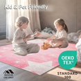 thumbnail image 4 of ODIKA 4'x6' Machine Washable Non-Slip Area Rug, Celestial Dreamscape Textured For Trendy Space Transformation High Traffic Rug, Pink, 127225, 4 of 7