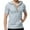 Gray, variant on KyCheLot Summer Tunic Shirt for Men Cotton Hooded Short Sleeve Vintage Lace up Shirts with Pocket Spring