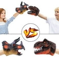 thumbnail image 2 of Dinosaur Hand Puppet Toy - Realistic Design, Soft Rubber, Educational Play for Kids 6+, 2 of 7