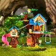 thumbnail image 4 of Tree house Building Set with LED,Friend Tree House Building Block Toy with Swing,Slide, 792pcs Mini Blicks, 4 of 5