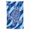Oversized Microfiber Lightweight Beach Towel Set 60''x30'' | Sand Free Quick Dry Super Absorbent, Swim Travel Towels Turtle Wave Pattern Extra Large Oversized Beach Accessories for Adult