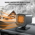thumbnail image 6 of Eoozwa Portable Car Heater 24V 120W 360° Rotation Fast Heating Cooling Fan Defogger & Defroster Plug-in Cigarette Lighter Small Air Heater, 6 of 9
