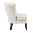 thumbnail image 3 of Beige Tufted Accent Chair with Solid Wood Legs / Ideal for Living Room, Bedroom and Dining Area, 3 of 5