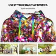 thumbnail image 4 of Salouo Color Shiny Pattern Hoodie Sweatshirts for Women, Autumn Pullover Hoodie Workout Sweat Women's Long Sleeve Preppy Sweatshirts-XX-Large, 4 of 7
