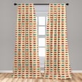 thumbnail image 5 of Ambesonne Kiss Curtains, Colorful Girl Lips Pattern, Pair of 28"x84", Multicolor, 5 of 5