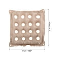 thumbnail image 2 of Uxcell Inflatable Seat Cushion, Portable Air Chair Cushions Square Seat Pads, Pink Gray 2 Pack, 2 of 6