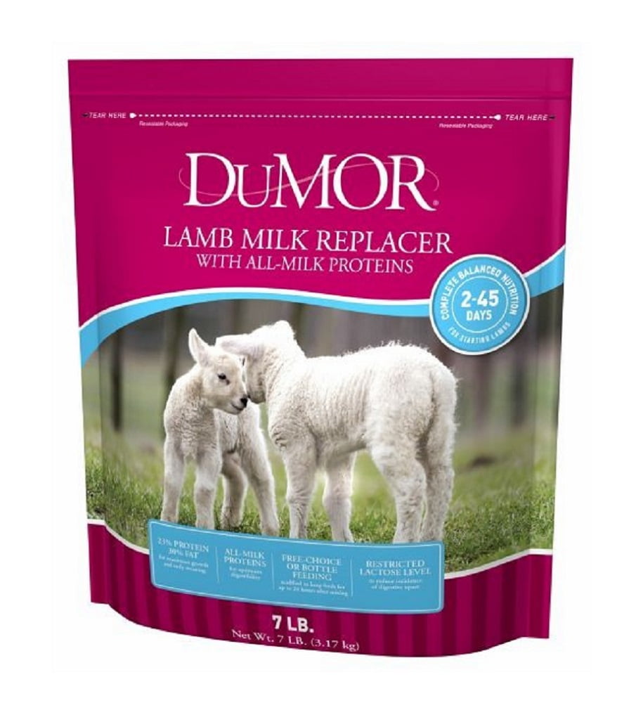 DuMOR 0695510234 Livestock Products 7 Pounds Pack, 30 Fat Lamb Milk