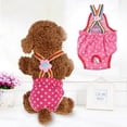 thumbnail image 3 of Female Dog Diaper Menstrual Suspender Underwear Cotton Reusable Washable Pants Rose Red XL, 3 of 4