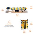 thumbnail image 7 of SunnyFeel Reclining Beach Chair Sun Lounger Lay Flat, Face Down Tanning Chair, Portable Folding Camping Chairs (2 Pack Orange Wave), 7 of 7