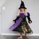 thumbnail image 4 of Vestido de fiesta de bruja para niñas de Halloween, disfraz de fantasma gótico, bata, vestido con tutú, sombrero de bruja para fiesta de carnaval de Purim, 4 of 5